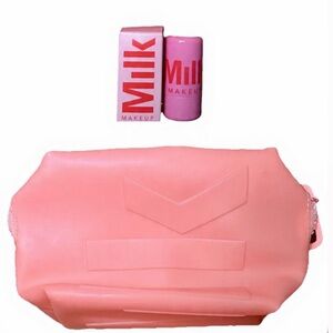 Milk Makeup Cosmetics Pouch/Bag + Cooling Water Jelly Tint in FIZZ (soft peach)